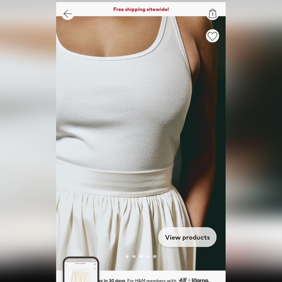 H and M midi skirt - Picture 3 of 7